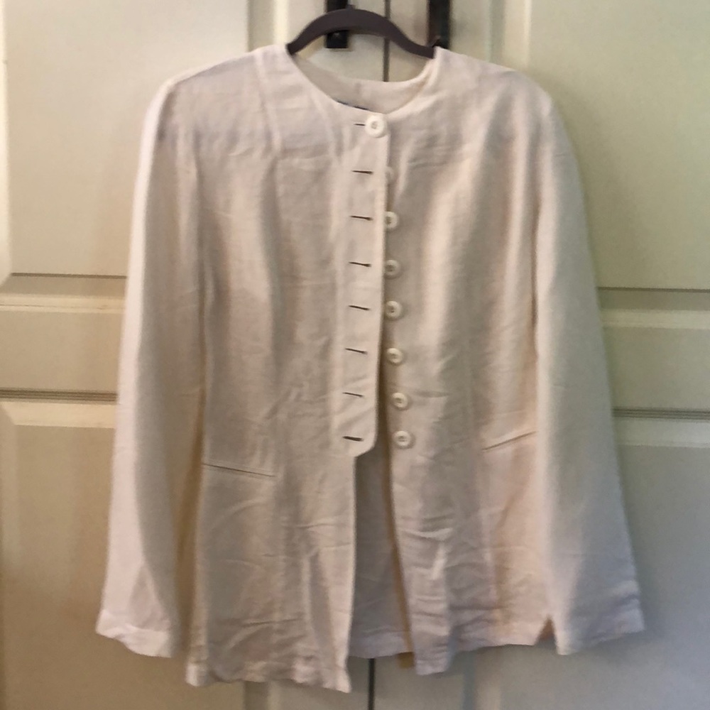 White Armani jacket